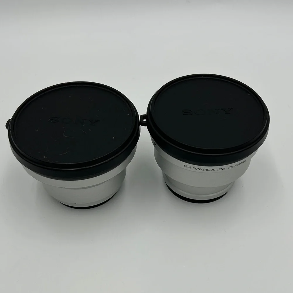 Sony Tele & Wide Conversion Lens Set Of 2 Made In Japan Photography